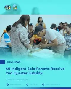 Samal Island CSWDO Releases 2nd Quarter Cash Subsidy to Indigent Solo Parents