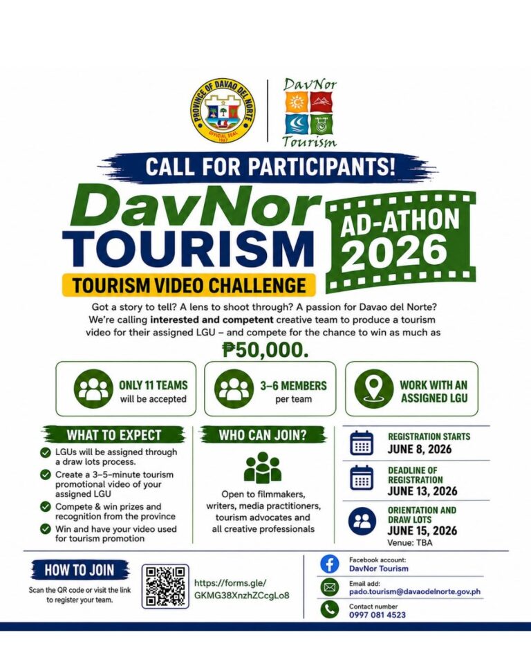 𝐂𝐀𝐋𝐋 𝐅𝐎𝐑 𝐏𝐀𝐑𝐓𝐈𝐂𝐈𝐏𝐀𝐍𝐓𝐒 𝐃𝐀𝐕𝐍𝐎𝐑 𝐓𝐎𝐔𝐑𝐈𝐒𝐌 𝐀𝐃-𝐀𝐓𝐇𝐎𝐍 2026
