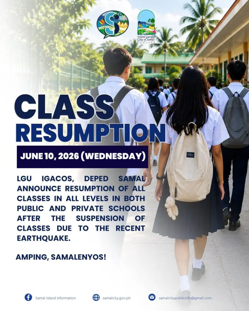 Class Resumption in Samal Island